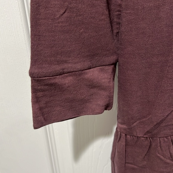 NWT Lucky Brand Cotton Pleated Button Down Dress Purple Long Sleeve Size L - Picture 5 of 6